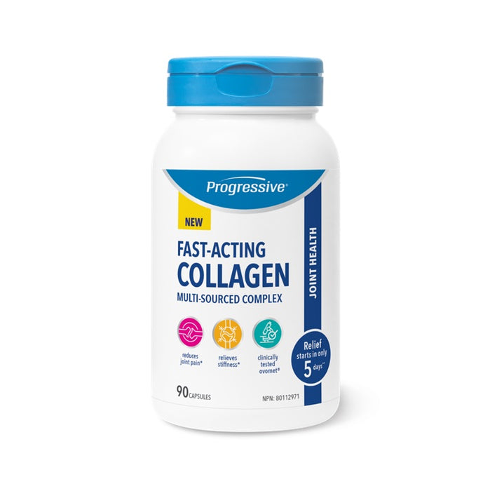 Progressive Fast-Acting Collagen, 90 Capsules / 30 Servings.
