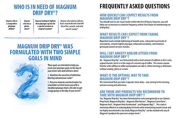Magnum Drip Dry 90 caps