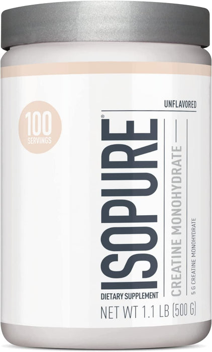 ISOPURE Creatine Monohydrate, 500 Grams / 100 Servings